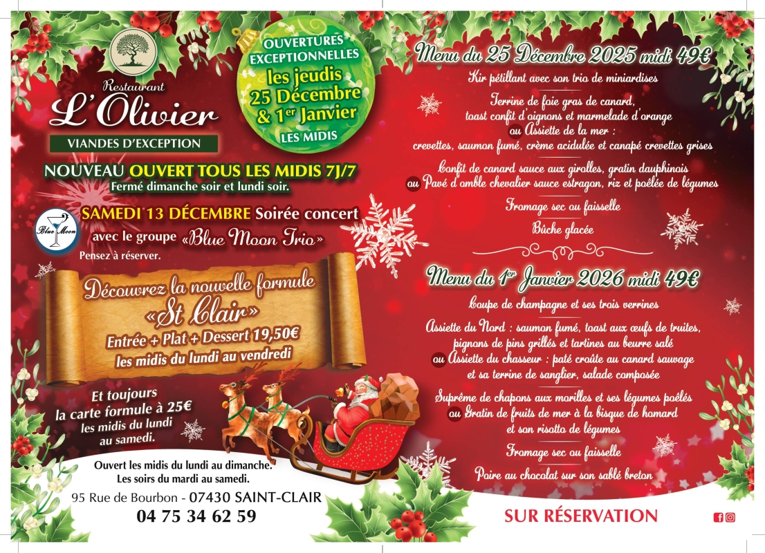 L'Olivier - restaurant SAINT-CLAIR - top resto SAINT-CLAIR